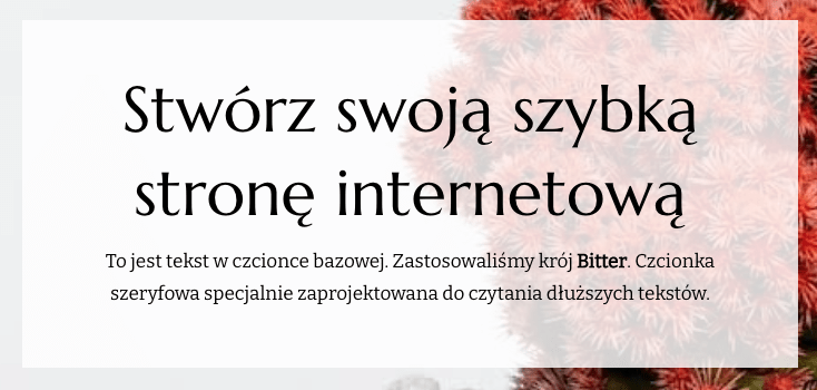 czcionki google fonts marcellus bitter