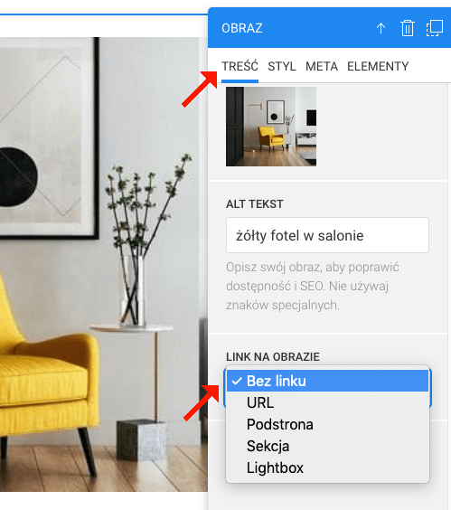 link na zdjęciu grafice obrazie
