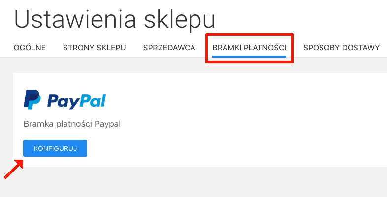 konfiguracja paypal