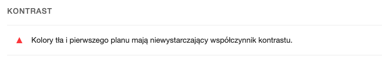 ostrzezenie kontrast