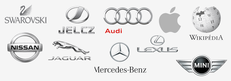 logo w kolorach szarych i srebrnych