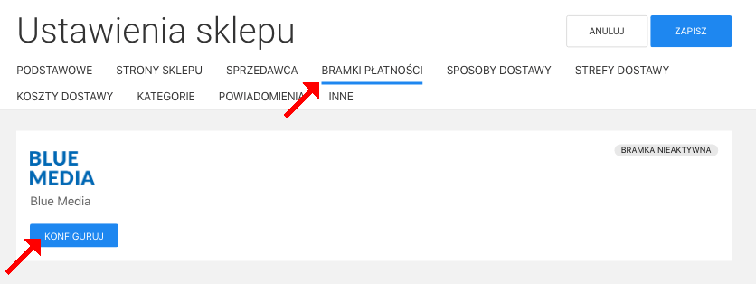 bramki płatności aktywacja