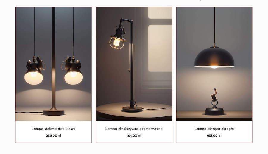 boxy produktowe przykład z ramką