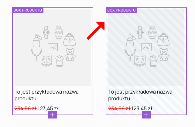 zaznaczenie boxu produktowego