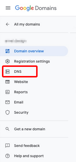 zmiana dns google domains