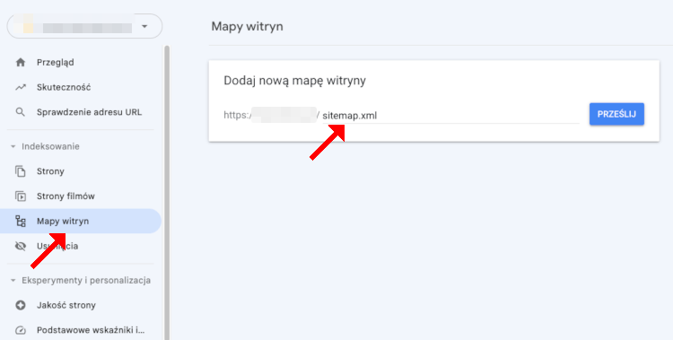 mapa witryny jak dodać do google