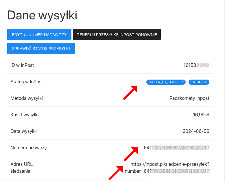 sprawdzanie statusu przesyłki Inpost