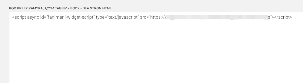 skrypt fanipay na stronie