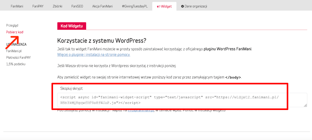 pobierz kod skrypt fanipay