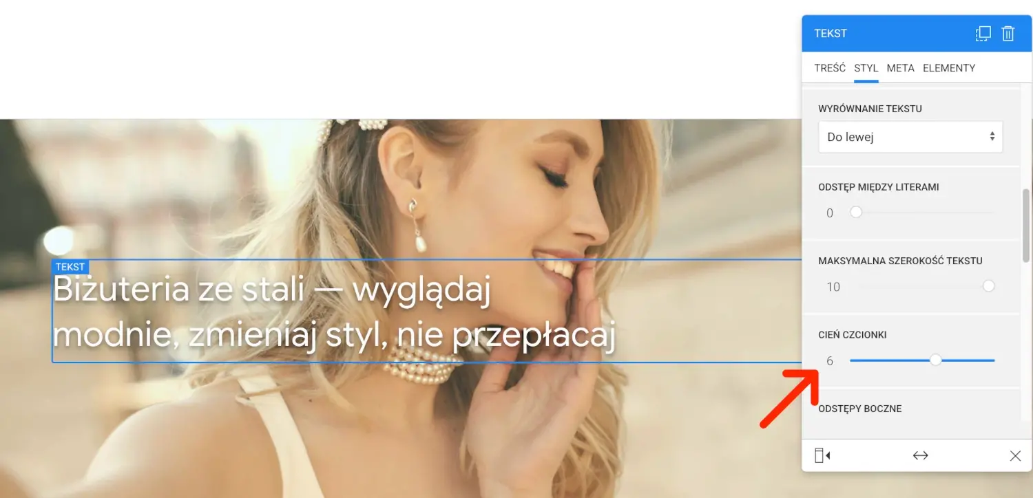cień na tekście 6