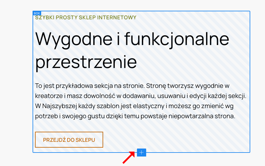 dodawanie elementu do boxu