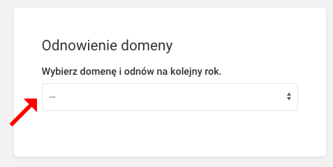 odnowienie domeny sprawdź opcje