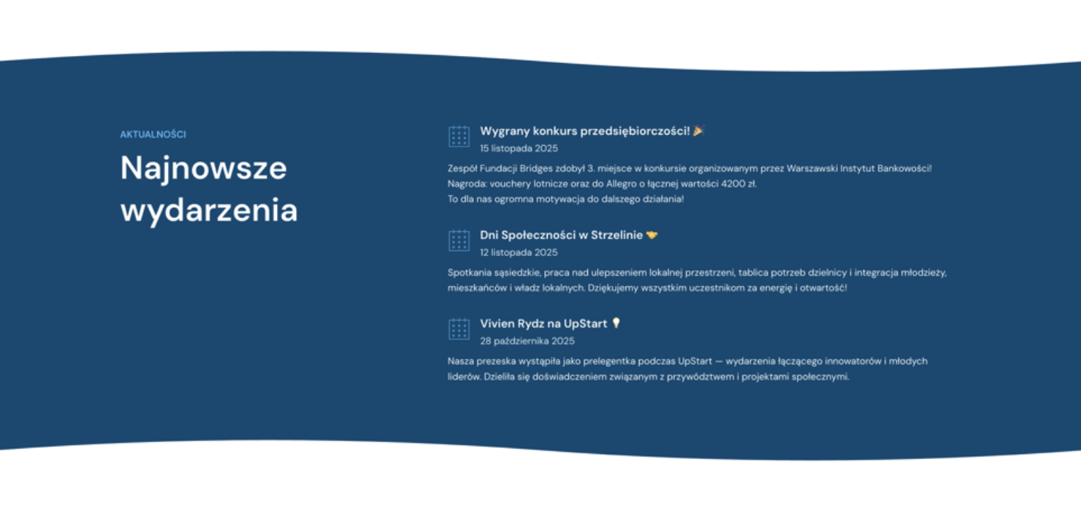 kształty w tle sekcji