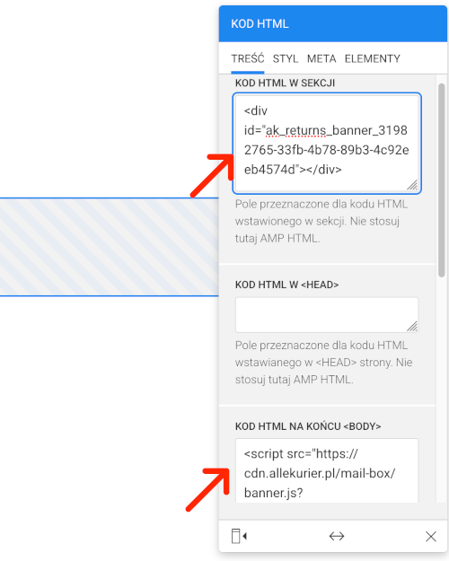 baner wygodne zwroty kod html do wstawienia na stronę