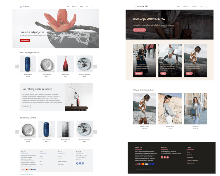 jak skonfigurować sklep wybór szablonu