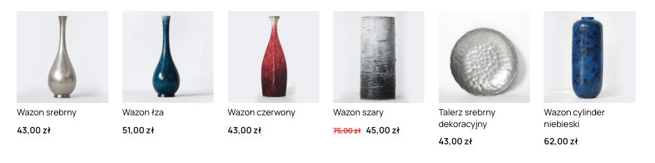 6 produktów w rzędzie