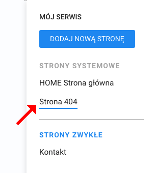 strona błędu edycja strony 404