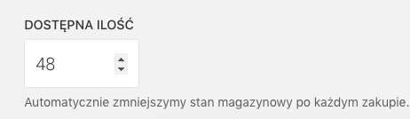 stan magazynowy produktu