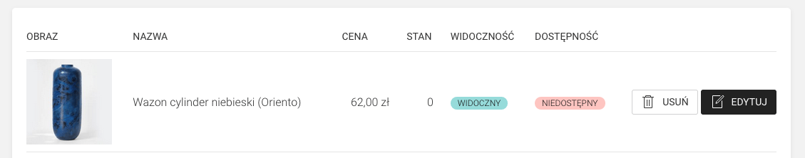 niedostepnosc produktu w sklepie