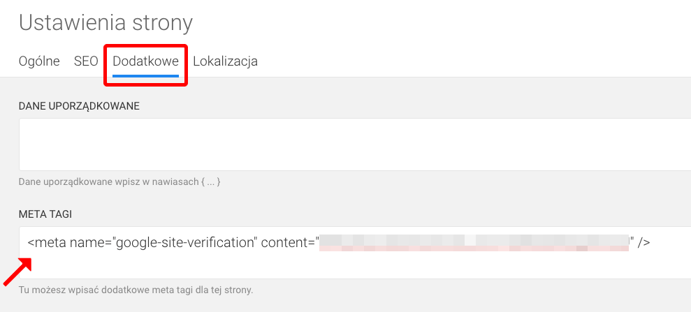 uzyskany kod weryfikacyjny