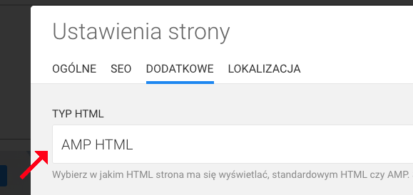 zmiana HTML na AMP