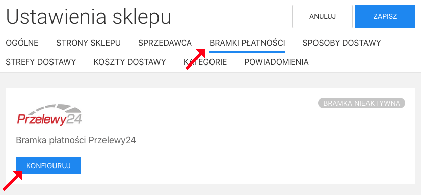 konfiguracja przelewy24